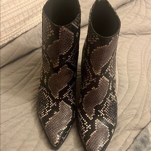 Snakeskin Ankle Boots